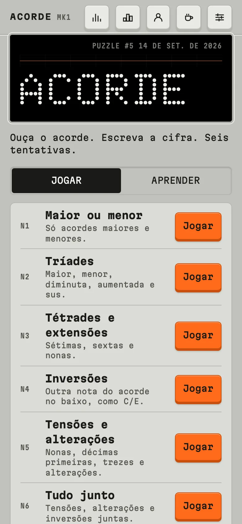 Acorde — celular