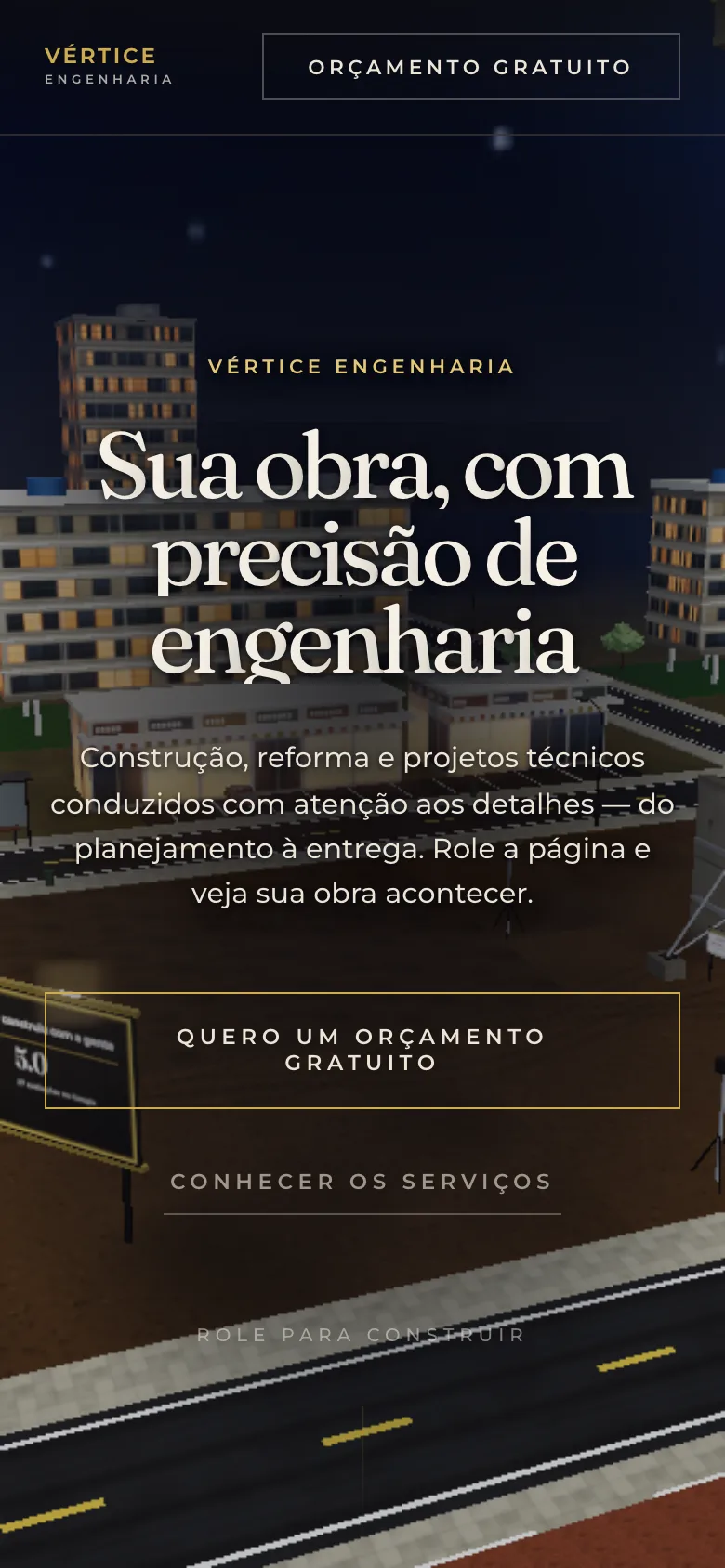 Vértice Engenharia — celular